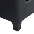 Canapé-lit futon convertible en similicuir gris/noir – 2 places