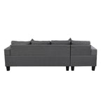 Canapé-lit futon convertible en similicuir gris/noir – 2 places
