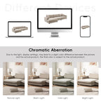 Canapé d'angle surdimensionné en velours côtelé beige/kaki, 3-4 places