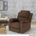 Fauteuil inclinable planeur en microfibre chocolat / gris et noir, 1 place