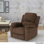 Fauteuil inclinable planeur en microfibre chocolat / gris et noir, 1 place