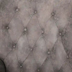 Fauteuil inclinable gris capitonné une place