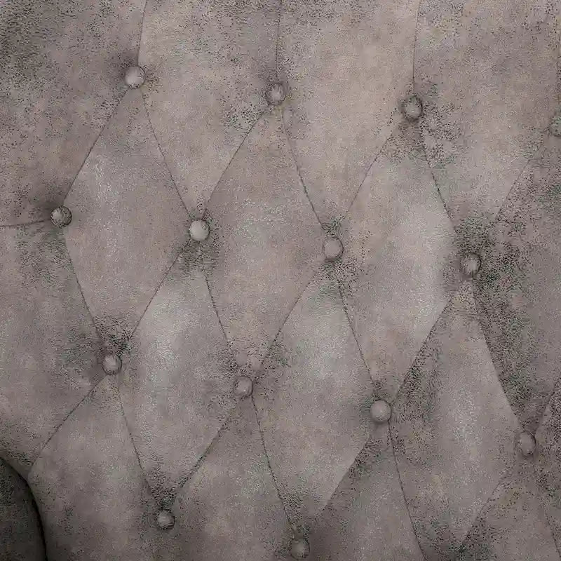 Fauteuil inclinable gris capitonné une place