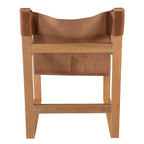 Fauteuil inclinable accent, cuir et chêne, pour 1 personne – naturel/bleu cobalt/noir
