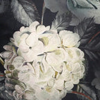 Pouf Cube Imprimé Floral — Noir / Gris, 1 place
