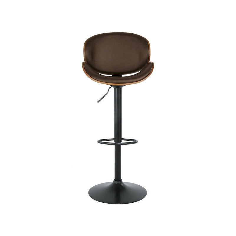 Tabouret de bar pivotant réglable en similicuir marron — Unité