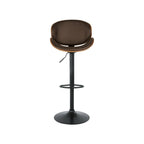 Tabouret de bar pivotant réglable en similicuir marron — Unité