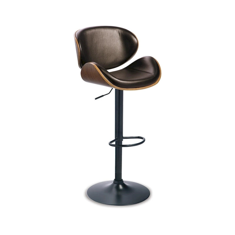 Tabouret de bar pivotant réglable en similicuir marron — Unité