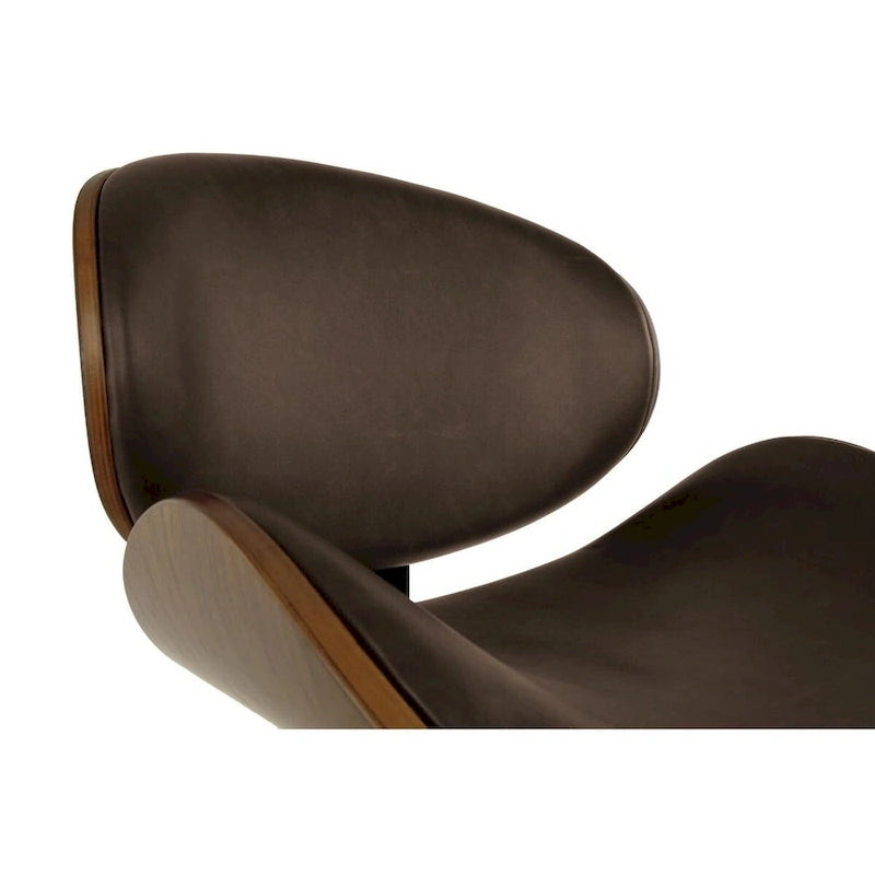 Tabouret de bar pivotant réglable en similicuir marron — Unité