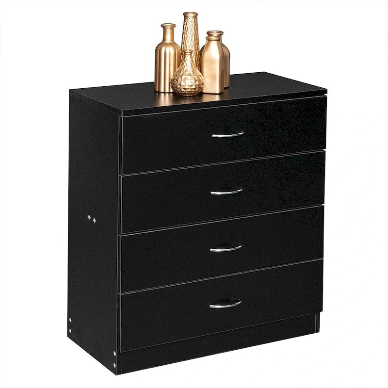 Commode 4 tiroirs noire / blanche