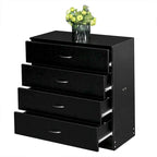 Commode 4 tiroirs noire / blanche