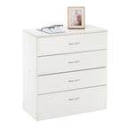 Commode 4 tiroirs noire / blanche
