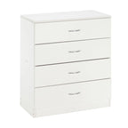 Commode 4 tiroirs noire / blanche