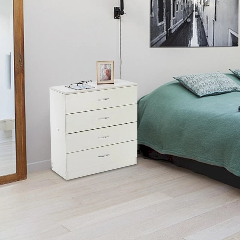 Commode 4 tiroirs noire / blanche