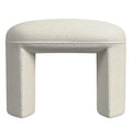 Pouf rond – Boucle crème / Velours moka / Boucle rose | 1 place