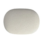 Pouf rond – Boucle crème / Velours moka / Boucle rose | 1 place