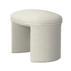 Pouf rond – Boucle crème / Velours moka / Boucle rose | 1 place