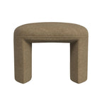 Pouf rond – Boucle crème / Velours moka / Boucle rose | 1 place