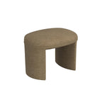 Pouf rond – Boucle crème / Velours moka / Boucle rose | 1 place