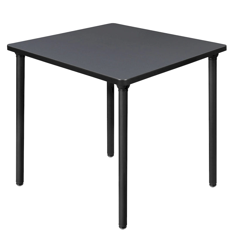 Table carrée pliante de 76 cm — Gris/Noir | Noyer Mocha | Érable | Acajou, 4 places