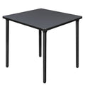 Table carrée pliante de 76 cm — Gris/Noir | Noyer Mocha | Érable | Acajou, 4 places