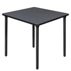 Table carrée pliante de 76 cm — Gris/Noir | Noyer Mocha | Érable | Acajou, 4 places