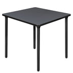 Table carrée pliante de 76 cm — Gris/Noir | Noyer Mocha | Érable | Acajou, 4 places