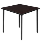 Table carrée pliante de 76 cm — Gris/Noir | Noyer Mocha | Érable | Acajou, 4 places
