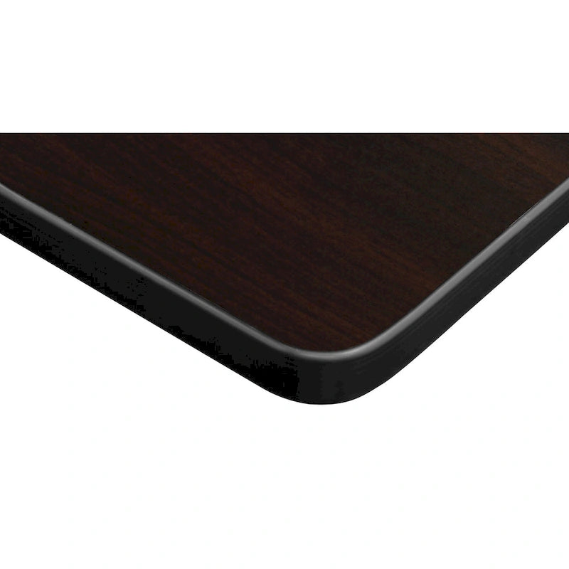 Table carrée pliante de 76 cm — Gris/Noir | Noyer Mocha | Érable | Acajou, 4 places