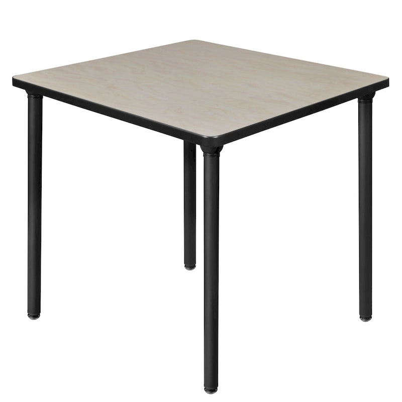 Table carrée pliante de 76 cm — Gris/Noir | Noyer Mocha | Érable | Acajou, 4 places
