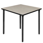 Table carrée pliante de 76 cm — Gris/Noir | Noyer Mocha | Érable | Acajou, 4 places