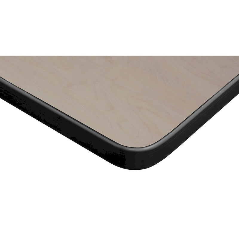 Table carrée pliante de 76 cm — Gris/Noir | Noyer Mocha | Érable | Acajou, 4 places