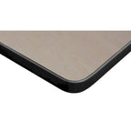 Table carrée pliante de 76 cm — Gris/Noir | Noyer Mocha | Érable | Acajou, 4 places