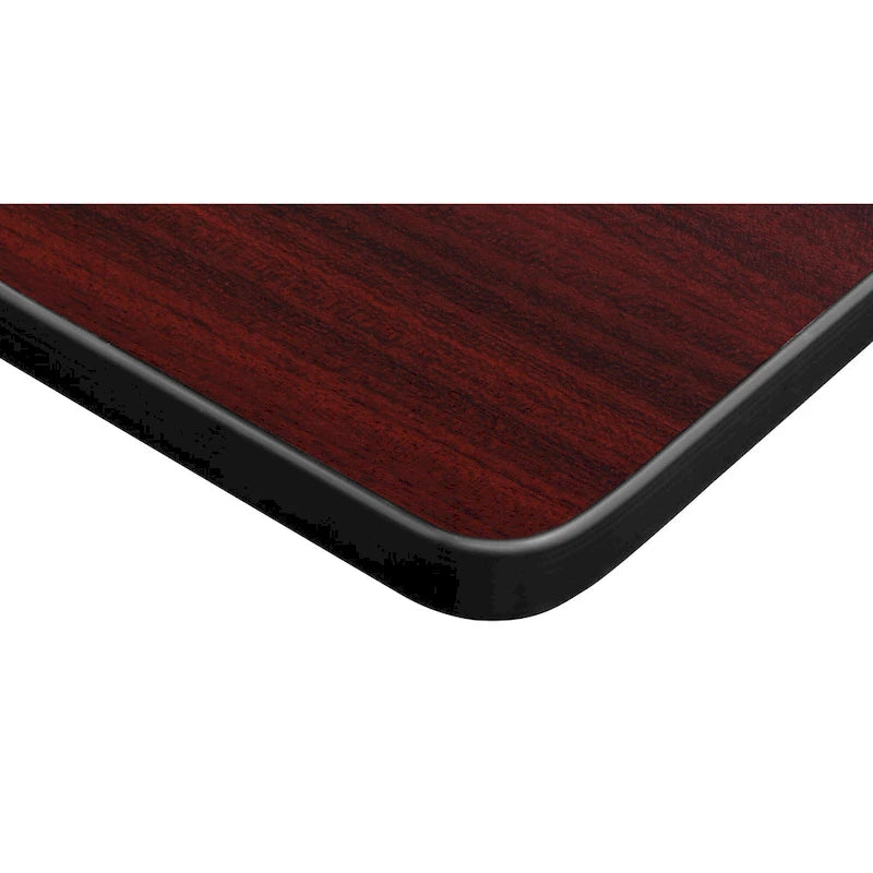 Table carrée pliante de 76 cm — Gris/Noir | Noyer Mocha | Érable | Acajou, 4 places