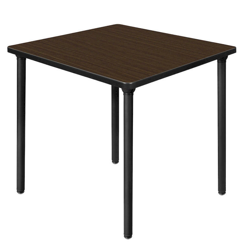 Table carrée pliante de 76 cm — Gris/Noir | Noyer Mocha | Érable | Acajou, 4 places