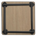 Table carrée pliante de 76 cm — Gris/Noir | Noyer Mocha | Érable | Acajou, 4 places