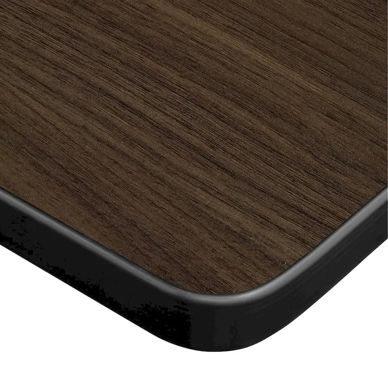 Table carrée pliante de 76 cm — Gris/Noir | Noyer Mocha | Érable | Acajou, 4 places