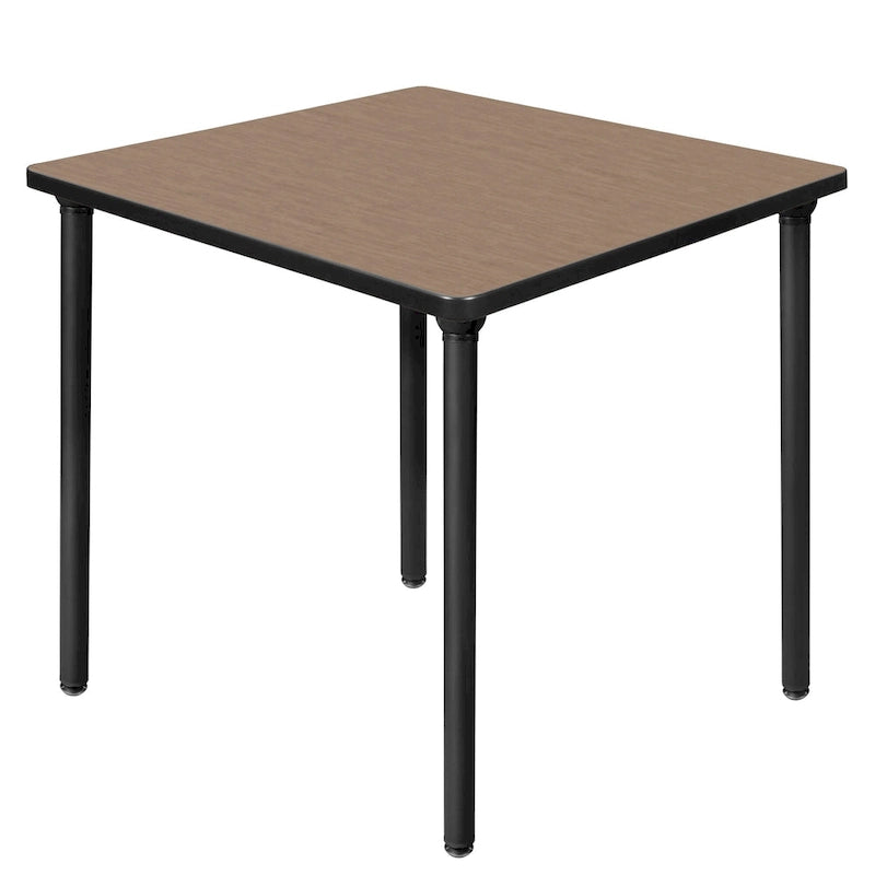 Table carrée pliante de 76 cm — Gris/Noir | Noyer Mocha | Érable | Acajou, 4 places