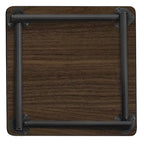 Table carrée pliante de 76 cm — Gris/Noir | Noyer Mocha | Érable | Acajou, 4 places