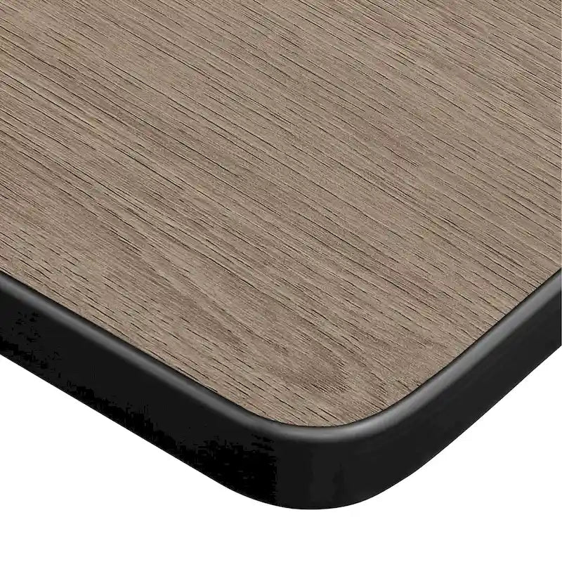 Table carrée pliante de 76 cm — Gris/Noir | Noyer Mocha | Érable | Acajou, 4 places