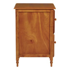 Meuble classeur à deux tiroirs en cerisier antique