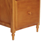 Meuble classeur à deux tiroirs en cerisier antique