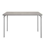 Table pliante en vinyle noir, 20 x 48 po, pour 2 à 4 personnes