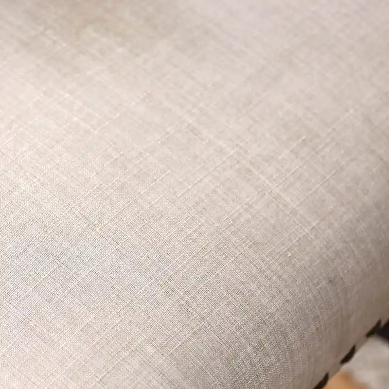 Chaises de salle à manger capitonnées à oreilles gris clair, lot de 2