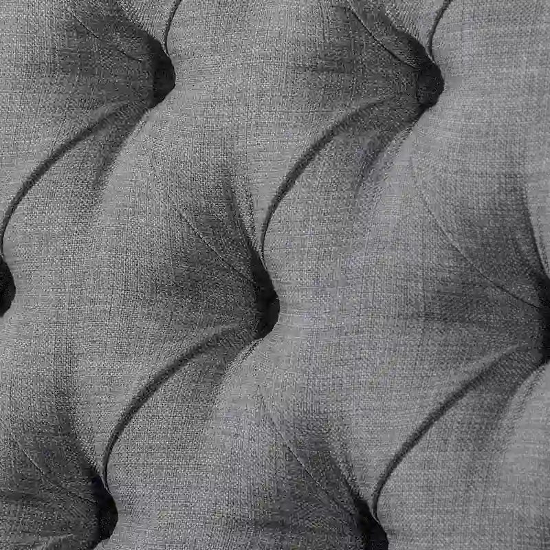 Chaises de salle à manger capitonnées à oreilles gris clair, lot de 2