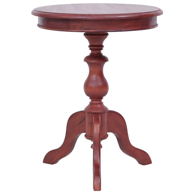 Table d'appoint en bois brun — 1 personne, plateau carré