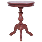 Table d'appoint en bois brun — 1 personne, plateau carré