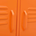 Meuble TV en acier à 2 portes — Bleu marine / Menthe / Orange