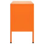Meuble TV en acier à 2 portes — Bleu marine / Menthe / Orange