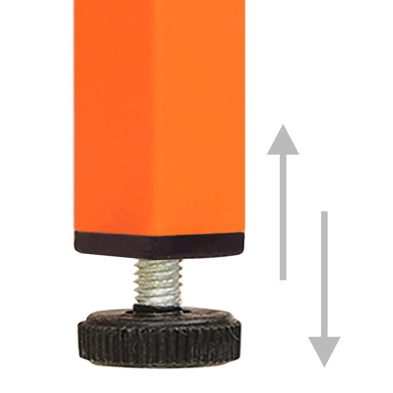 Meuble TV en acier à 2 portes — Bleu marine / Menthe / Orange